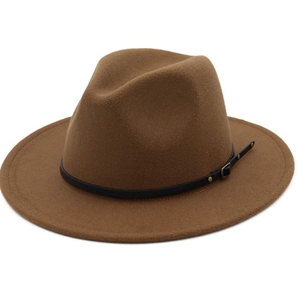 Accessories - Khaki Belted Fedora hat